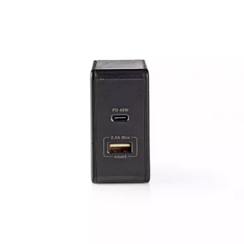 Caricabatterie per dispositivi mobili Nedis WCPD45W100BK universale nero USB interno