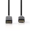 Adattatore per cavo video Nedis CCBW37100AT10 1m DisplayPort a HDMI nero