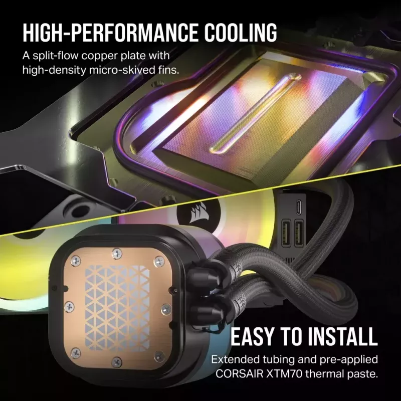 Kit raffreddamento a liquido Corsair H100I