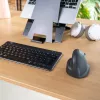 R-Go Tools mouse verticale R-Go HE Basic, mouse ergonomico, medio (dimensione mano ≥ 185 mm), per destrorsi, Bluetooth, grigio