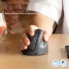 R-Go Tools mouse verticale R-Go HE Basic, mouse ergonomico, medio (dimensione mano ≥ 185 mm), per destrorsi, Bluetooth, grigio