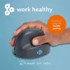R-Go Tools mouse verticale R-Go HE Basic, mouse ergonomico, medio (dimensione mano ≥ 185 mm), per destrorsi, Bluetooth, grigio