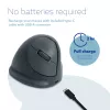 R-Go Tools mouse verticale R-Go HE Basic, mouse ergonomico, medio (dimensione mano ≥ 185 mm), per destrorsi, Bluetooth, grigio