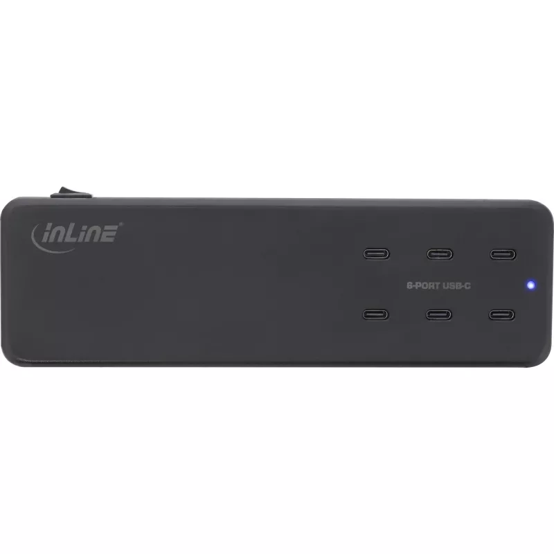 InLine alimentatore multiporta, caricabatterie, 6x USB-C, PD 3.0, GaN, nero