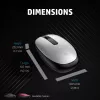HP 240 Lunar White mouse Bluetooth, ambidestro, ottico, Bluetooth, 1600 DPI, bianco