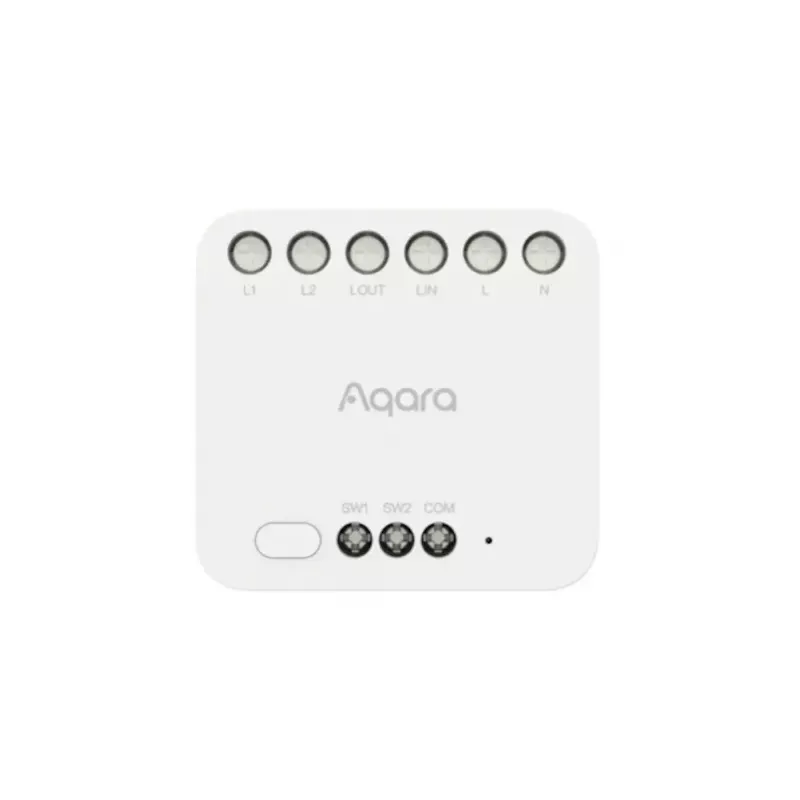 Modulo doppio relè smart home, Aqara DCM-K01, controllo a 2 canali