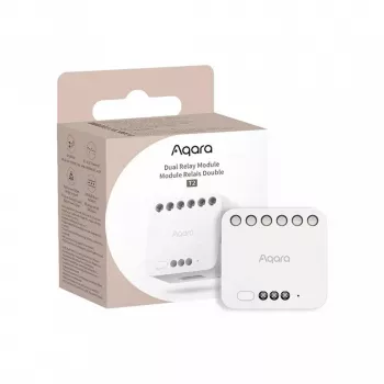 Modulo doppio relè smart home, Aqara DCM-K01, controllo a 2 canali