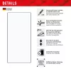 Displex Full Cover Screen Protector (10H) per Samsung Galaxy S24 Ultra, cornice di montaggio Eco, Full Cover