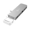 Hub USB j5create JCD395 4K60 Elite Pro con filo USB4 con kit MagSafe