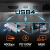 Hub USB j5create JCD395 4K60 Elite Pro con filo USB4 con kit MagSafe