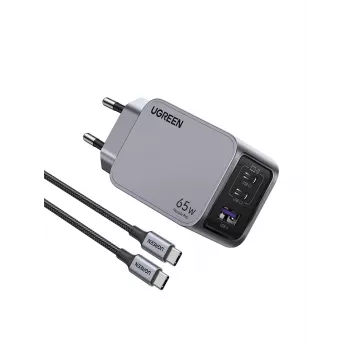 Caricabatterie mobile Ugreen 25871 universale grigio ricarica rapida AC per interni