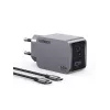 Caricabatterie mobile Ugreen 25871 universale grigio ricarica rapida AC per interni