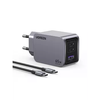 Caricabatterie mobile Ugreen 25871 universale grigio ricarica rapida AC per interni