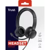 Cuffie Trust Ayda con filo head-band chiamate/musica nero