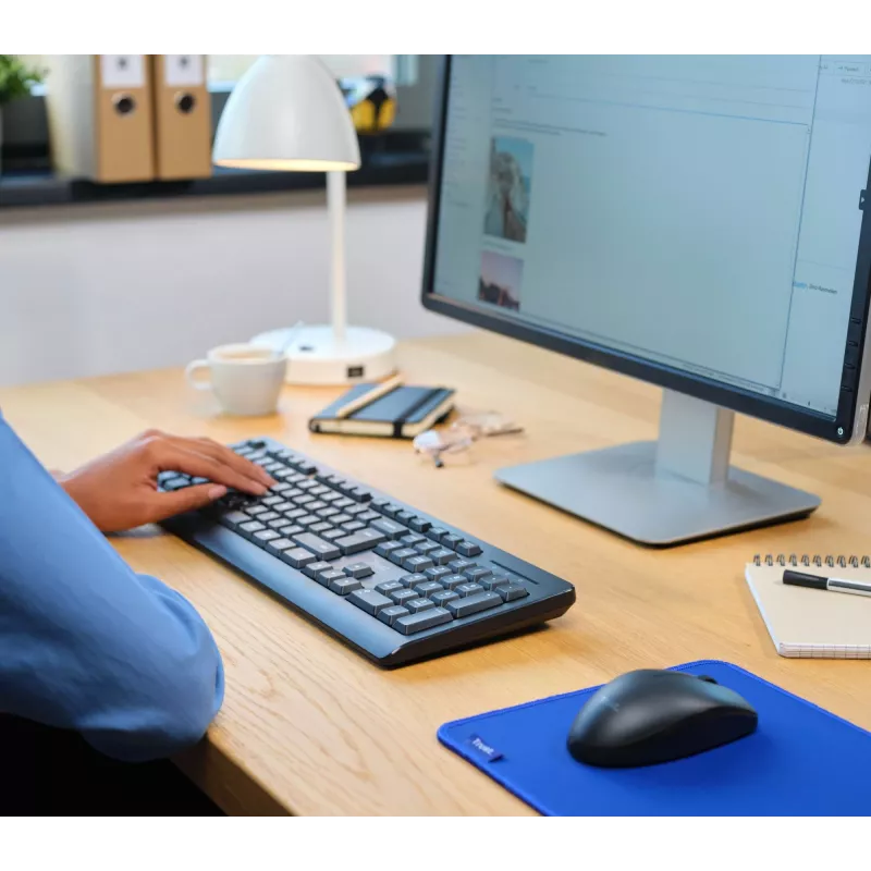 Tastiera e mouse Trust Primo inclusi office RF wireless QWERTZ tedesca nero