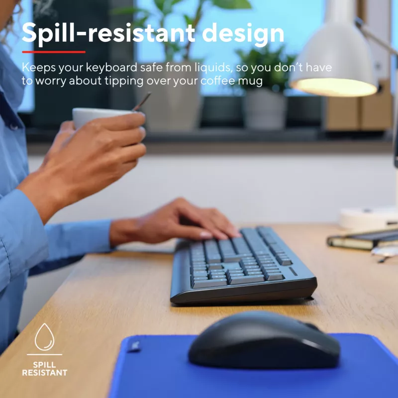 Tastiera e mouse Trust Primo inclusi office RF wireless QWERTZ tedesca nero