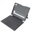Tastiera ASTAR DEQSTER Smart Rugged Touch Plus per iPad 10,9 pollici — QWERTZ tedesca, switch meccanici, docking Smart Connector, grigio