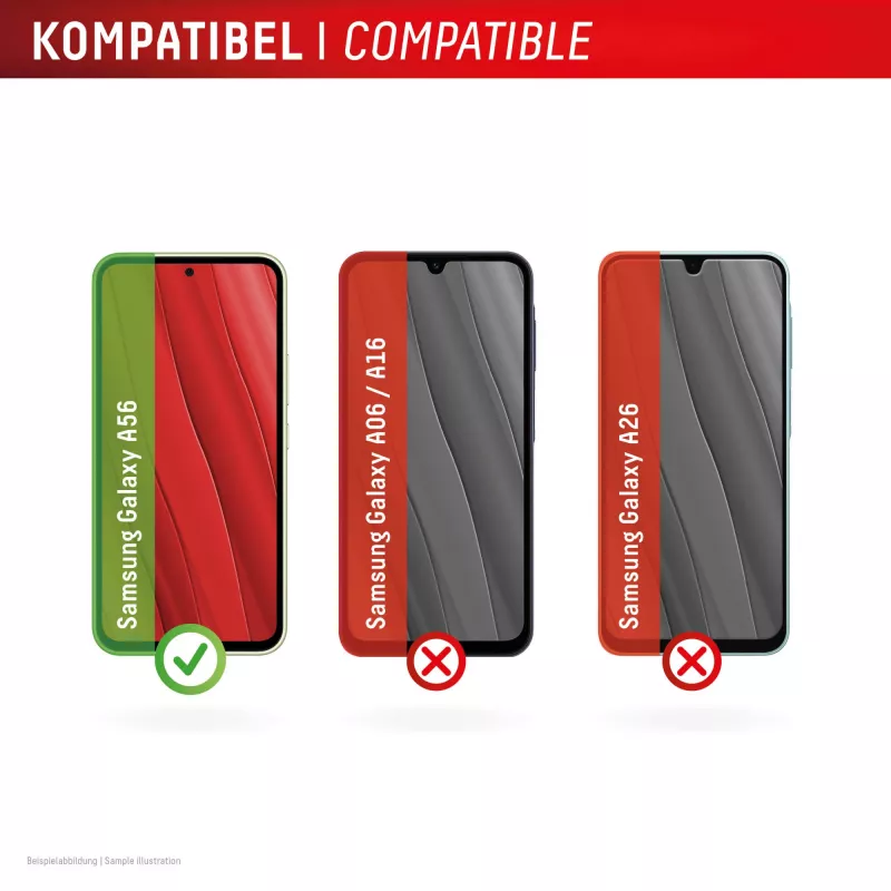 Pellicola protettiva per display Displex (10H) per Samsung Galaxy A56, cornice di montaggio Eco, antigraffio