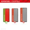 Pellicola protettiva per display Displex (10H) per Google Pixel 8a, cornice di montaggio Eco, antigraffio