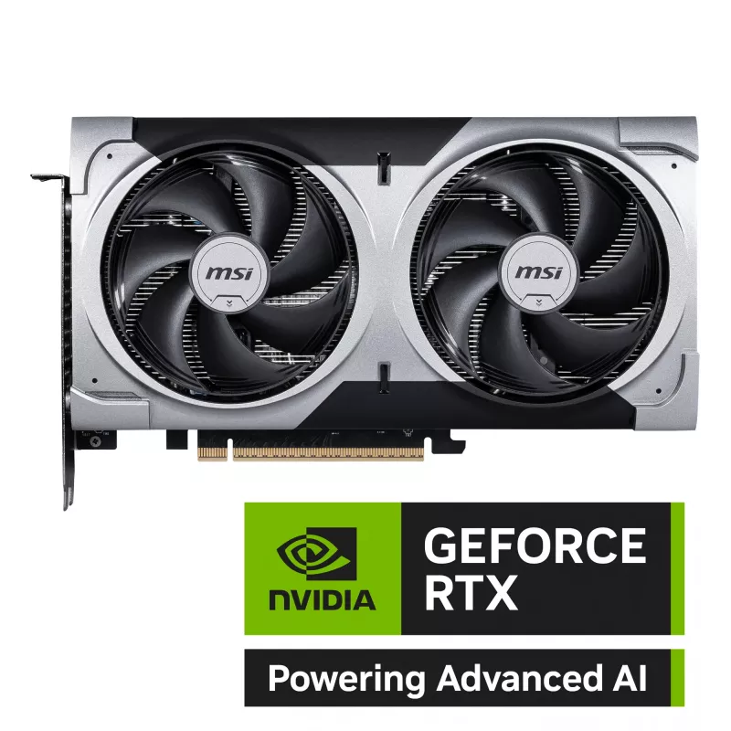 Scheda grafica MSI GeForce RTX 5060 Ti 16 GB GDDR7, PCIe 5.0, 128-Bit, 2602 MHz Boost, 180 W, 2 ventole