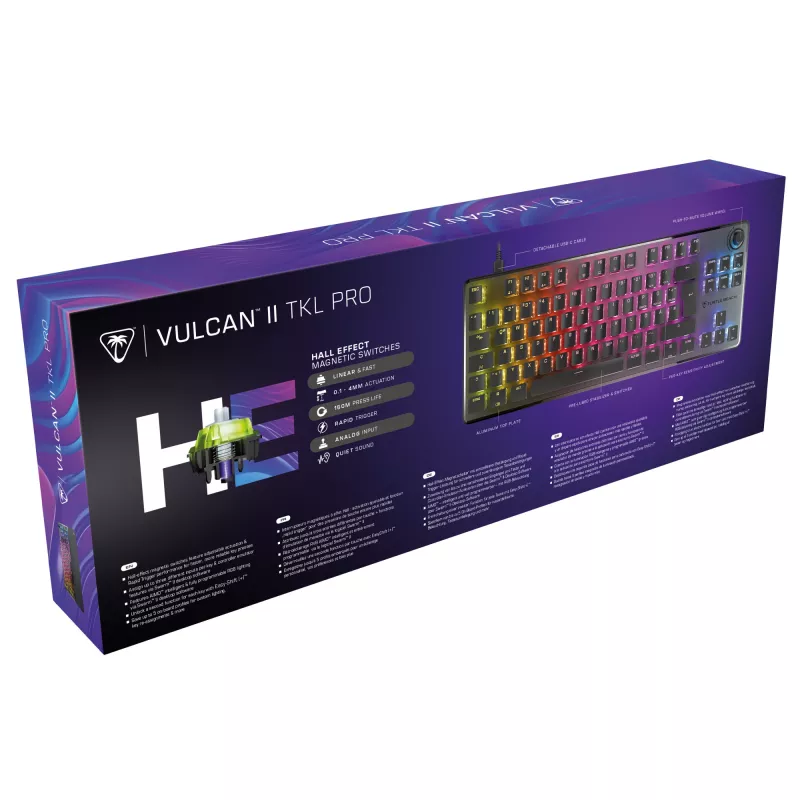 Tastiera Turtle Beach Vulcan II TKL Pro Gaming USB AZERTY tedesco nero