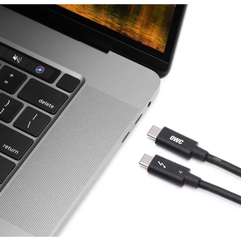 Cavo Thunderbolt OWC OWCCBLTB4C2.0M 2 m 40 Gbit/s nero