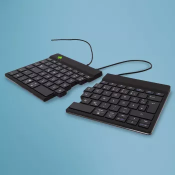 Tastiera ergonomica R-Go Tools R-Go Split Break v2 con software break, tastiera split ergonomica, QWERTZ (DE), filare, nero