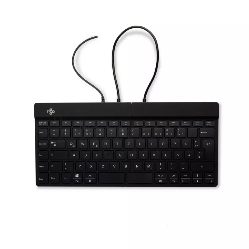 Tastiera ergonomica R-Go Tools R-Go Split Break v2 con software break, tastiera split ergonomica, QWERTZ (DE), filare, nero