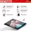 Displex vetro per tablet (9H) per Surface Go/Go2, cornice di montaggio Eco, infrangibile, ultraleggero, invisibile