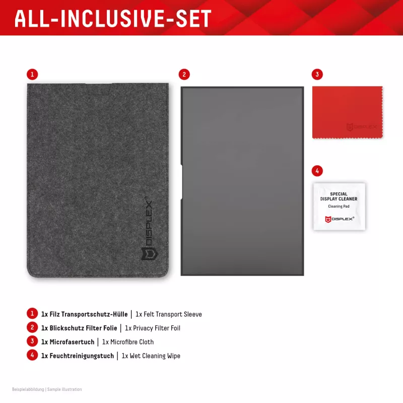 Displex PRIVACY SAFE filtro privacy rimovibile a 2 vie per laptop/notebook (senza cornice/frameless) 15,6'' (16:9)