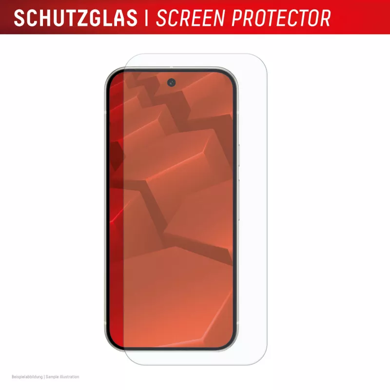 Pellicola protettiva per display Displex (10H) per Google Pixel 9a, cornice di montaggio Eco, antigraffio