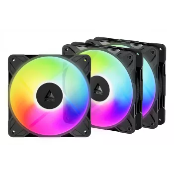 ARCTIC Freezer P12 Pro Reverse A-RGB - confezione da 3 Ventole per case 12 cm nero 3 pezzi