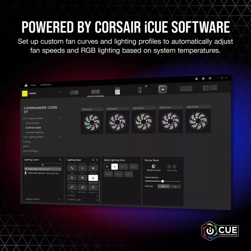 Regolatore di velocità ventole Corsair iCUE Commander Core XT