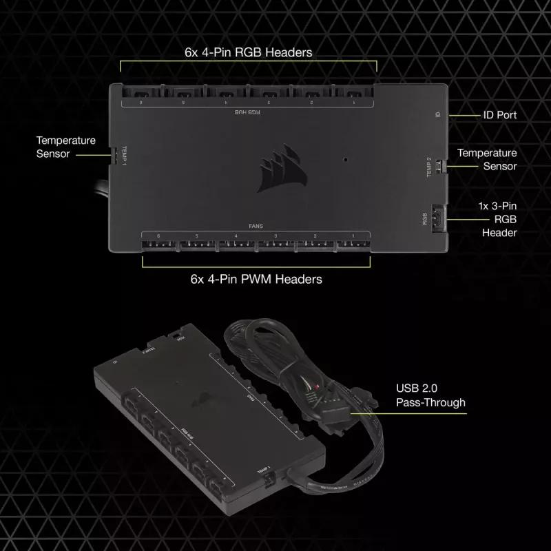Regolatore di velocità ventole Corsair iCUE Commander Core XT