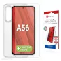 Displex Pellicola protettiva per display + custodia per Samsung Galaxy A56, cornice di montaggio Eco, antigraffio