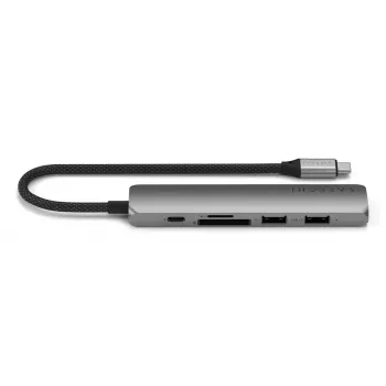 Satechi ST-P6SM Hub USB Type-C 10000 Mbit/s grigio