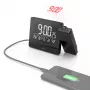 Sveglia digitale Hama Plus Charge nero