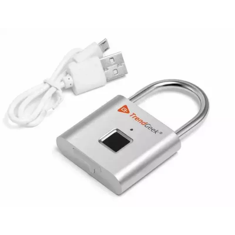Technaxx TG-131 lucchetto intelligente con impronta digitale, argento