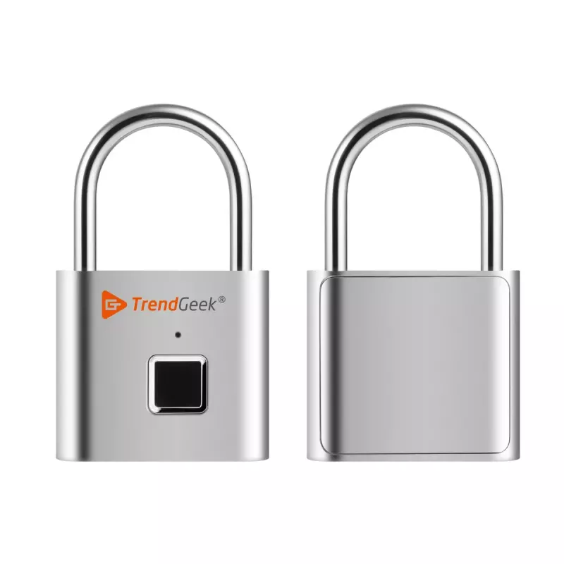 Technaxx TG-131 lucchetto intelligente con impronta digitale, argento