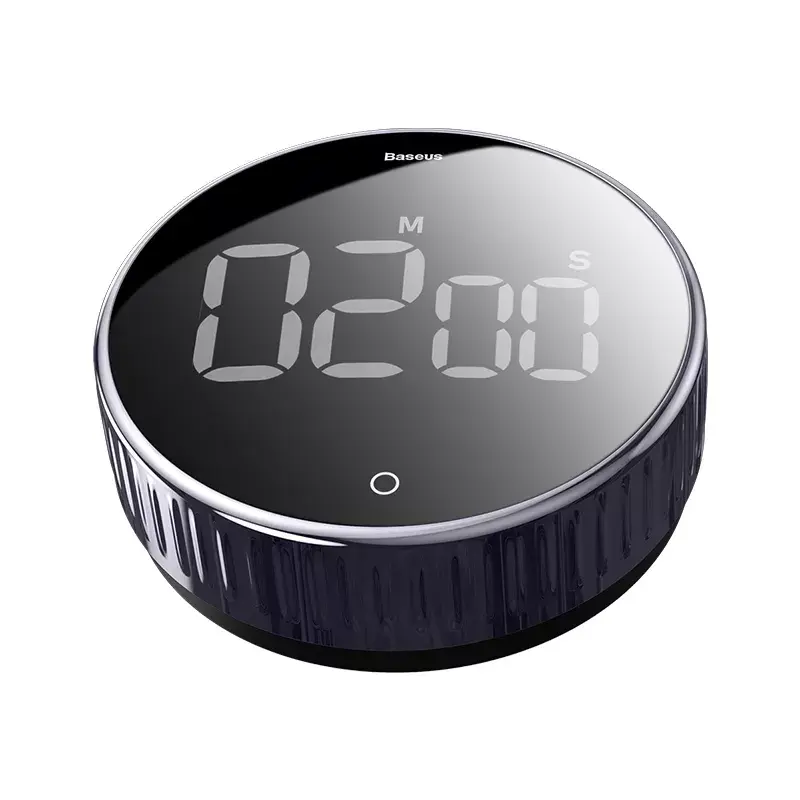 Timer giornaliero Baseus Heyo rotazione countdown nero digitale
