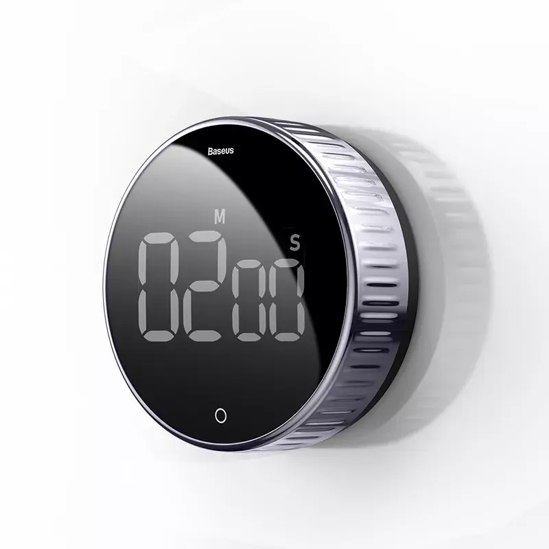 Timer giornaliero Baseus Heyo rotazione countdown nero digitale