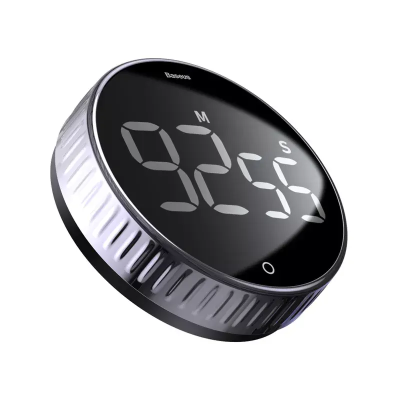 Timer giornaliero Baseus Heyo rotazione countdown nero digitale