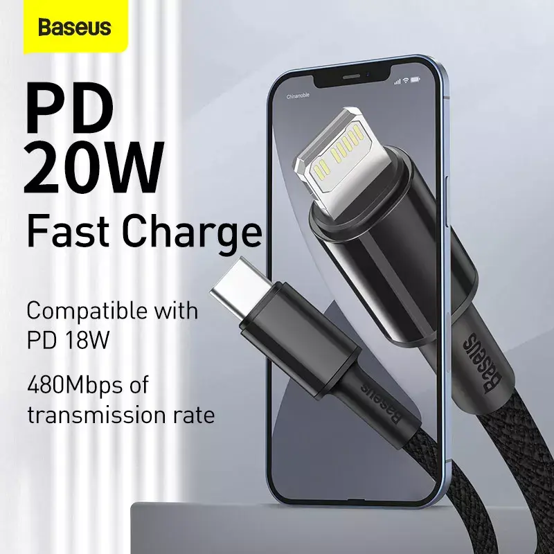 Cavo Lightning Baseus CATLGD-A01 2m nero