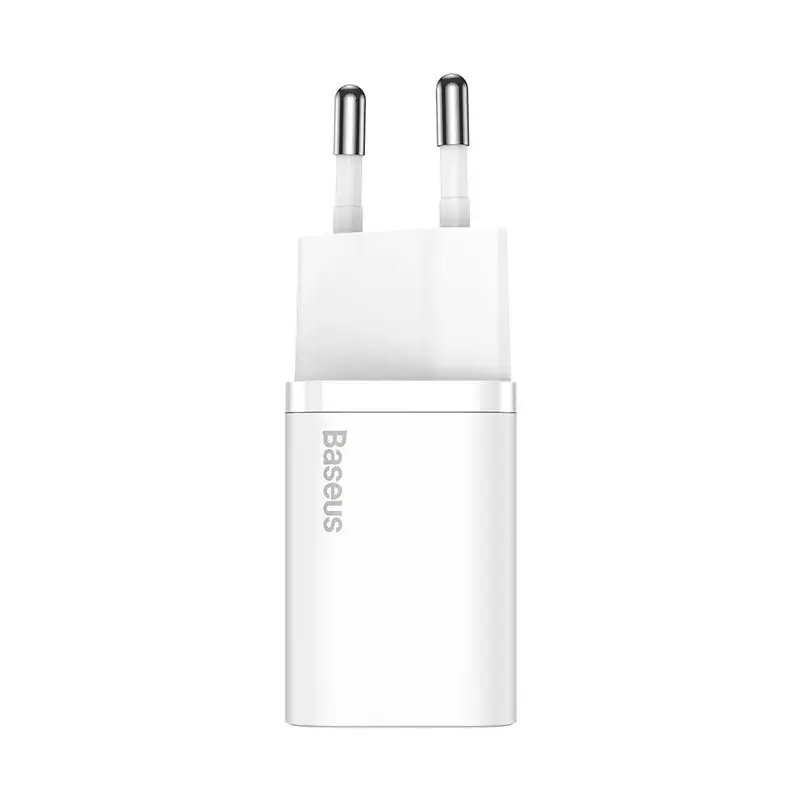Caricabatterie da interno Baseus Super Si bianco ricarica rapida 12V 1xUSB-C
