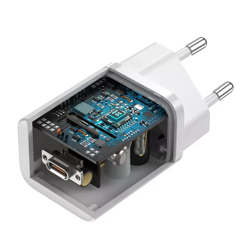 Caricabatterie da interno Baseus Super Si bianco ricarica rapida 12V 1xUSB-C