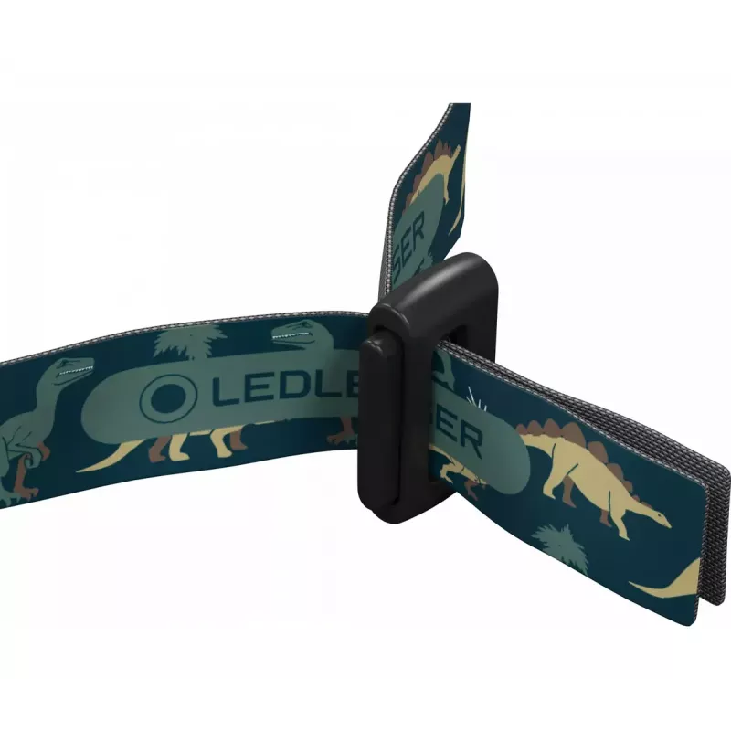 Ledlenser KIDLED2 torcia frontale per bambini, Dinosauri