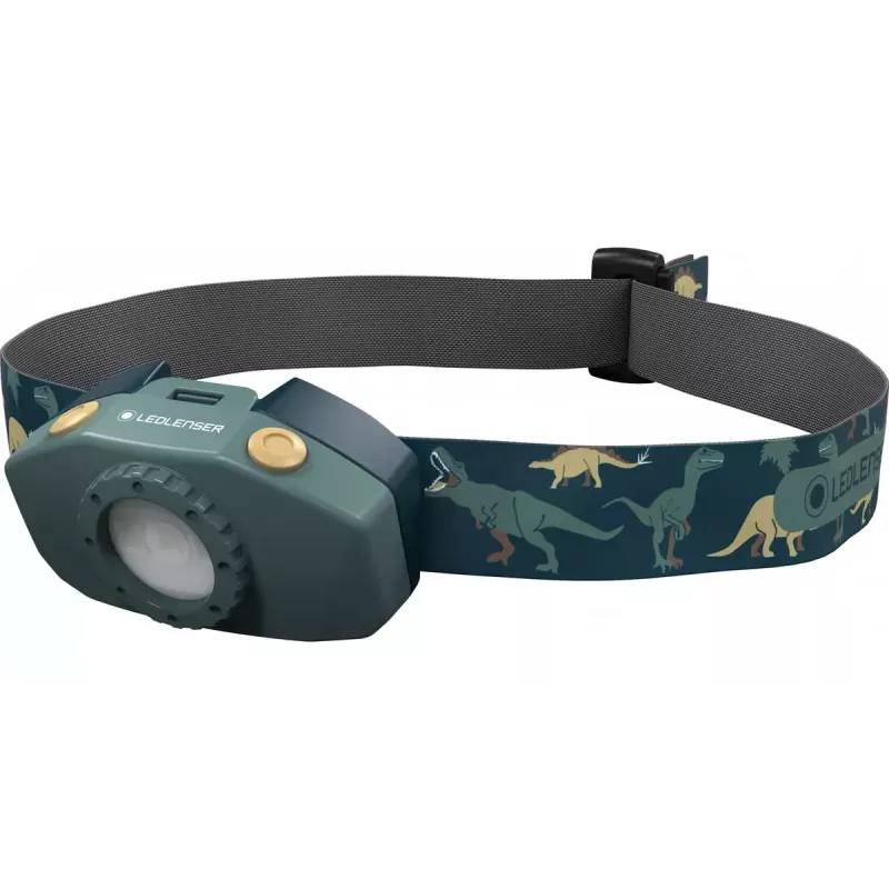 Ledlenser KIDLED2 torcia frontale per bambini, Dinosauri