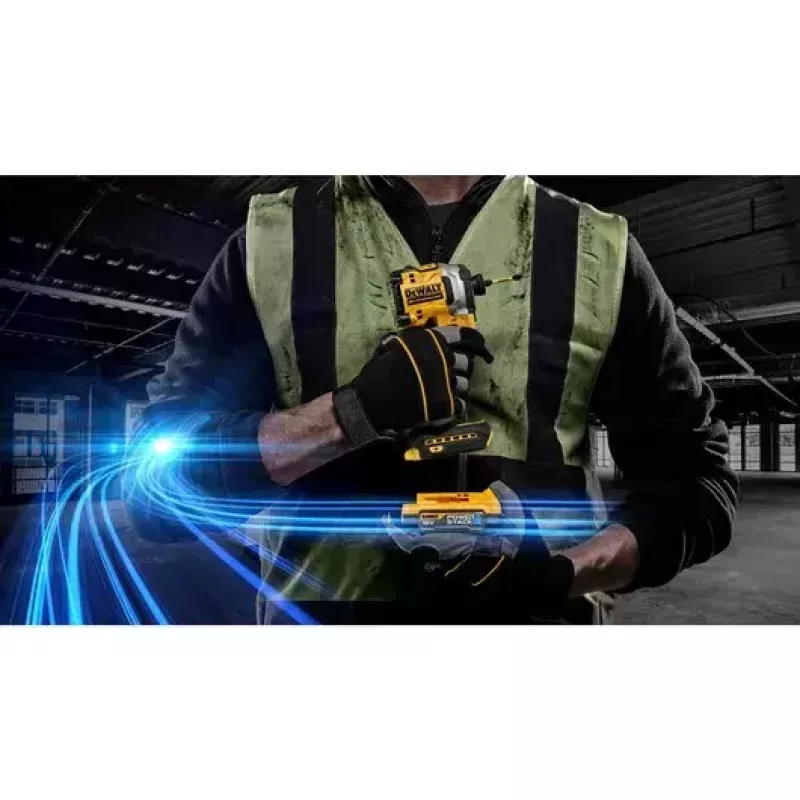 DeWALT DCF850E2T-QW avvitatore a massa a batteria 1/4", 18 V, 2 batterie Powerstack da 1,7 Ah, valigetta TSTAK, nero