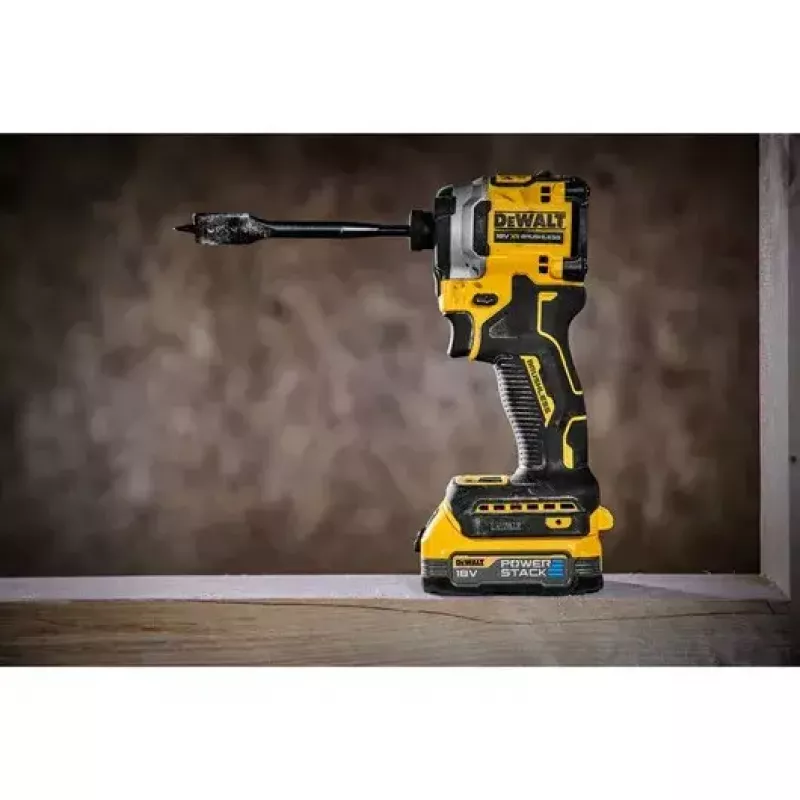 DeWALT DCF850E2T-QW avvitatore a massa a batteria 1/4", 18 V, 2 batterie Powerstack da 1,7 Ah, valigetta TSTAK, nero