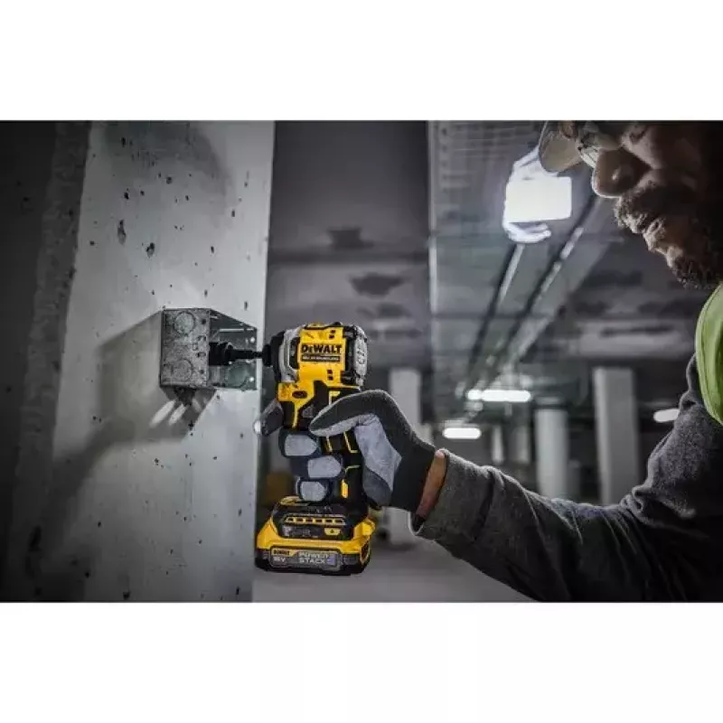 DeWALT DCF850E2T-QW avvitatore a massa a batteria 1/4", 18 V, 2 batterie Powerstack da 1,7 Ah, valigetta TSTAK, nero